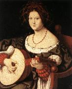 SOLARI, Andrea The Lute Player fg France oil painting reproduction